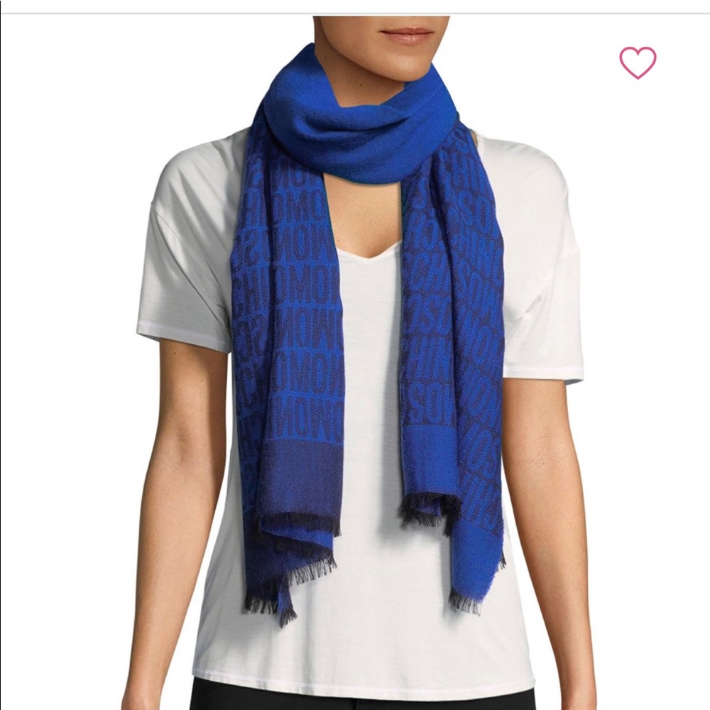 Moschino Graphic Wool Scarf